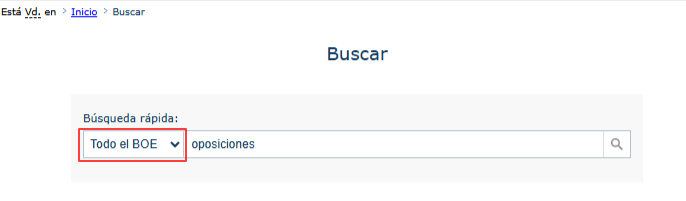 buscar en el BOE