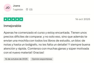 Reseña Truspilot Joana