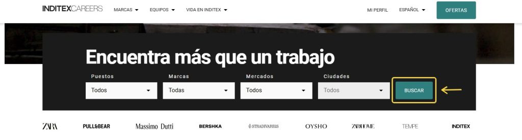 Busca ofertas para trabajar en zara inditex